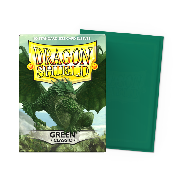100 Dragon Shield Sleeves - Classic Green - Vert