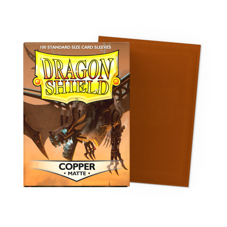 100 Dragon Shield Sleeves - Matte Copper — Pochettes Cuivre