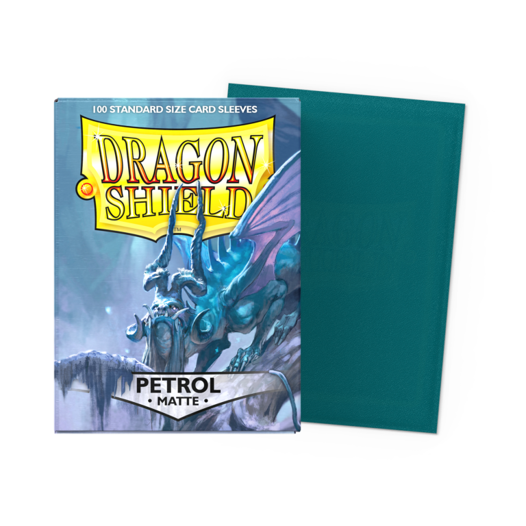 100 Dragon Shield Sleeves - Matte Petrol - Bleu pétrole