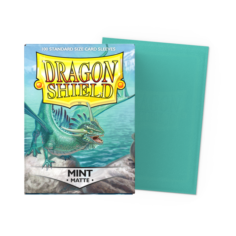 100 Dragon Shield Sleeves - Matte Mint — Pochettes Menthe