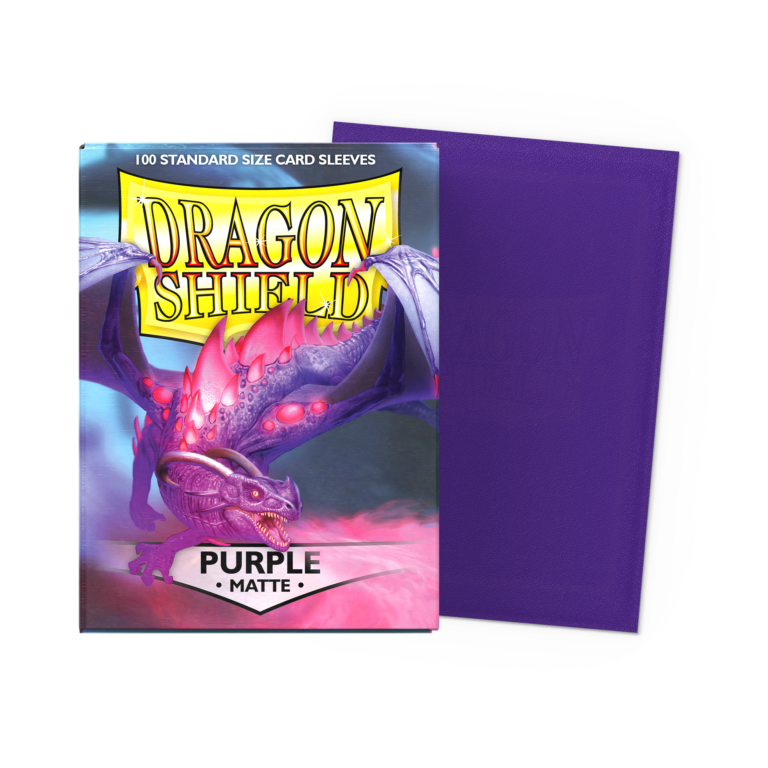 100 Dragon Shield Sleeves - Matte Purple - Violet