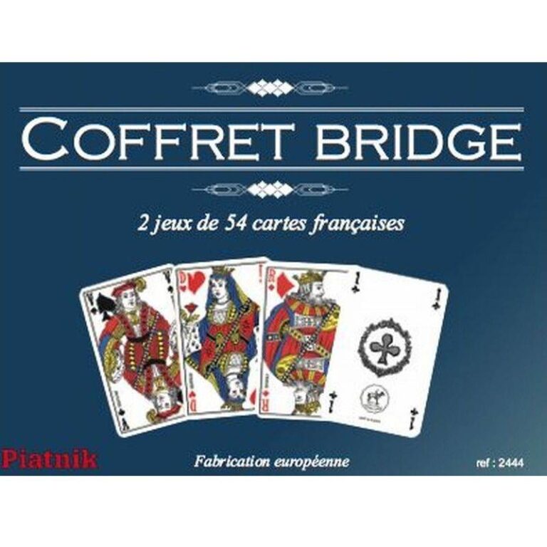 Coffret Bridge Français - 2 jeux de 54 cartes