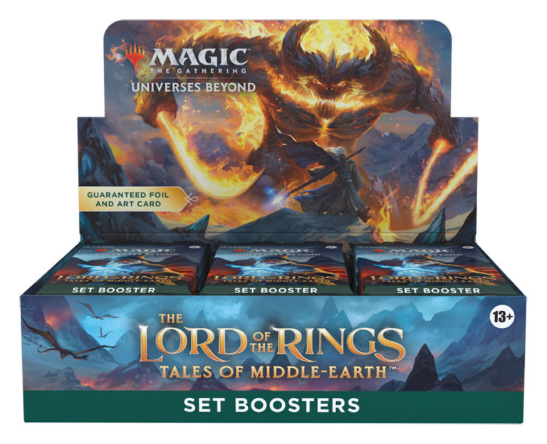 Boite de boosters d’extension de Le Seigneur des Anneaux : chroniques de la Terre du Milieu – Magic MTG EN – Display 30 boosters