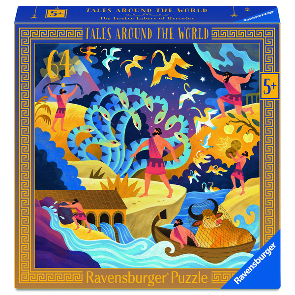 Puzzle 64 pièces - Contes du Monde - Les Douze Travaux d’Hercule