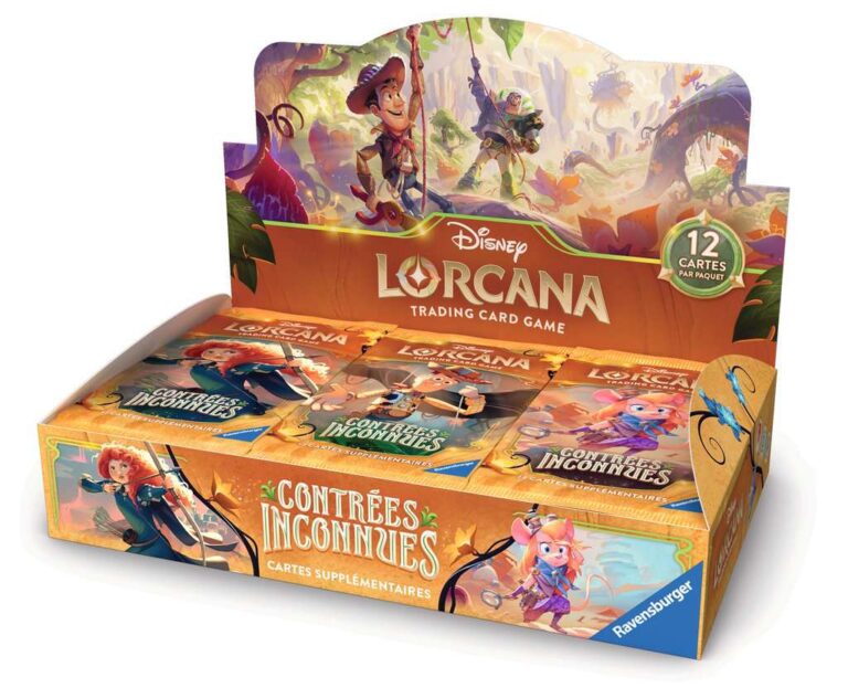 Lorcana S12 - Boite de boosters de Contrées Inconnues - Display 24 boosters - FR