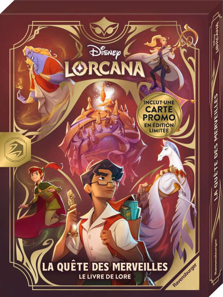 Lorcana - La Quête des Merveilles : Le Livre de Lore - Livre avec carte promo - FR
