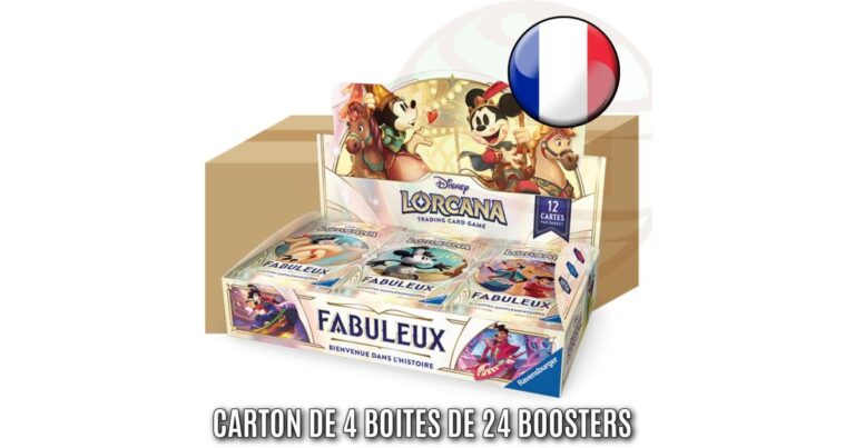 Lorcana S9 - Case de 4 Displays de Fabuleux - FR - Précommande