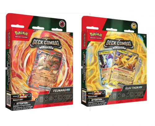 Pokémon - Deck de Combat Deluxe - Feunard ex ou Électhor ex - Q1 2024 - FR - À l’unité