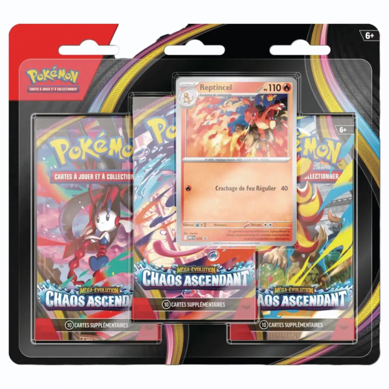 Pokémon - Chaos Ascendant ME04 - Tripack Reptincel - FR