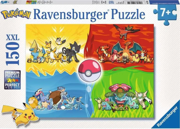Ravensburger - Puzzle Pokémon Les différents types - 150 pièces XXL