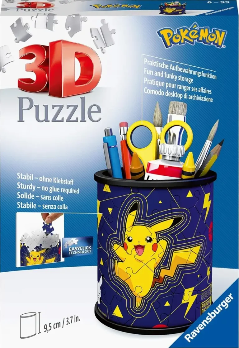 Ravensburger - Puzzle 3D Pot à crayons Pokémon Pikachu
