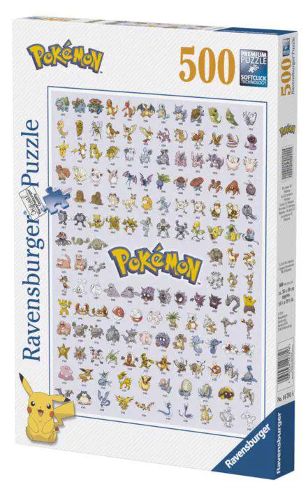 Ravensburger - Puzzle Pokémon Pokédex 1re génération - 500 pièces