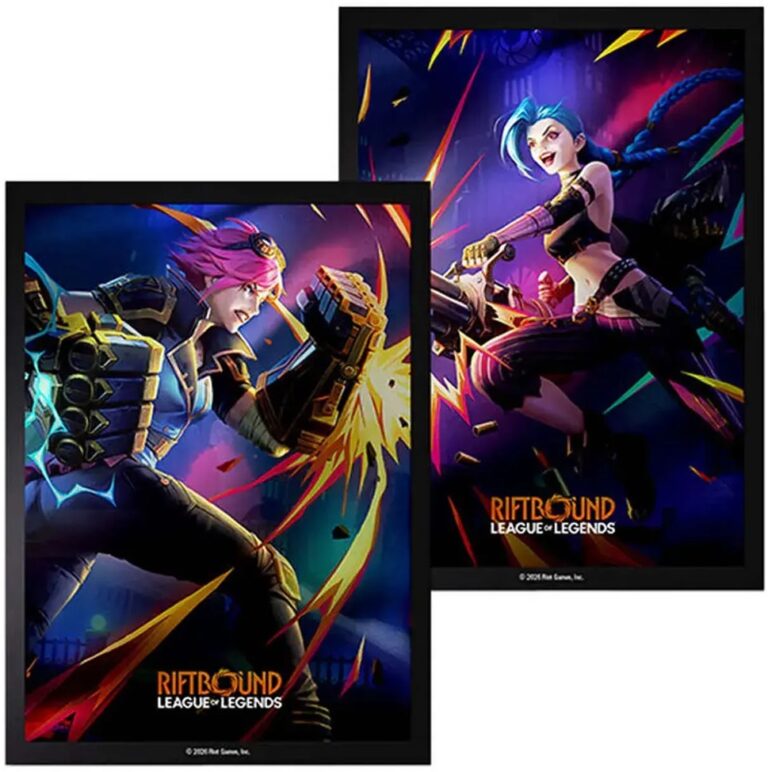Vendetta : Protèges Cartes Vi vs Jinx – Riftbound – 100 pochettes