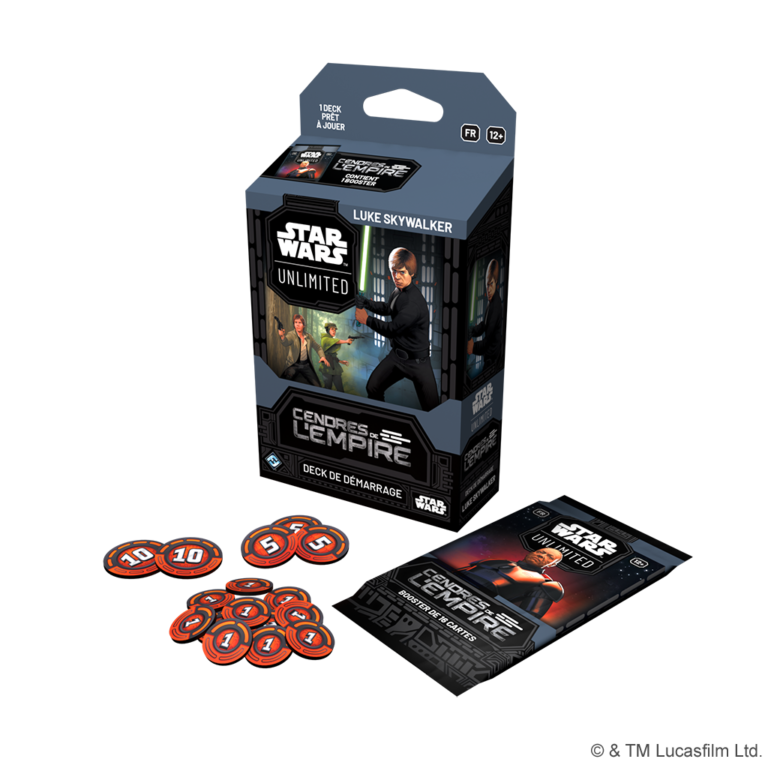 Star Wars Unlimited — Cendres de l’Empire — Spotlight Deck Luke Skywalker FR