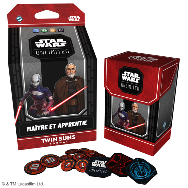 Star Wars Unlimited — Twin Suns : Master and Apprentice / Maître et Apprentie — Deck FR