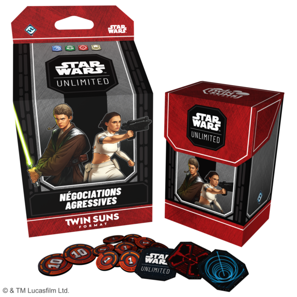 Star Wars Unlimited - Aggressive Negotiations: Anakin Skywalker and Padme Amidala Twin Suns Deck - Négociations agressives - FR